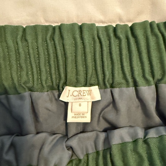 J. Crew Green Mini Skirt Size 8 - Picture 2 of 5